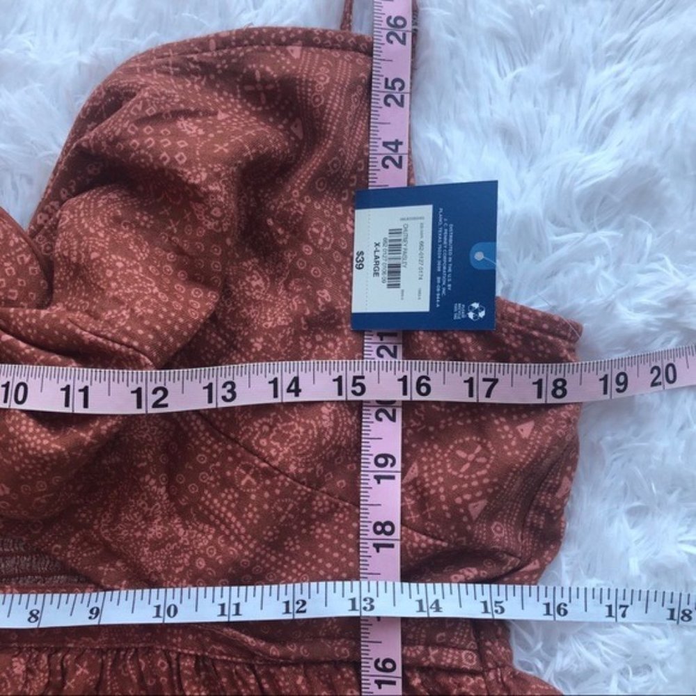 FLASH SALE ITEM! BOHO BURNT ORANGE ROMPER WITH POCKETS & CUTOUT - Picture 10 of 11